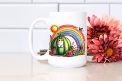 Colorful Flowers,Seated Character | Sublimation | Clipart Product Image 2