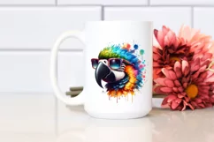 Colorful Macaw Summer Sunglasses Clipart Product Image 2