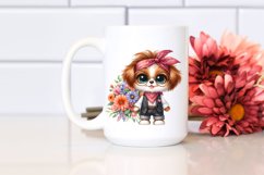 Watercolor Baby Brittany Clipart Product Image 2