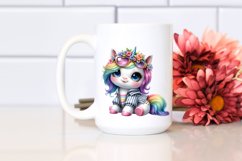 Baby Unicorn Sublimation Clipart Product Image 2
