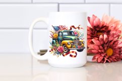 Vibrant Pickup Truck Clipart,Ribbons | Sublimation | Clipart Product Image 2