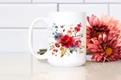 Abstract Watercolor Colorful Flower, Transparent PNG Product Image 2