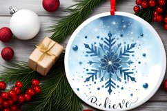 Round Christmas Ornament Sublimation|Clipart Product Image 2
