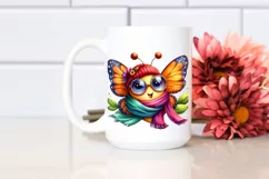 Funny Cute Butterfly with Scarf and Sunglasses Product Image 2