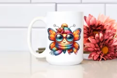 Funny Cute Butterfly with Scarf and Sunglasses Product Image 2