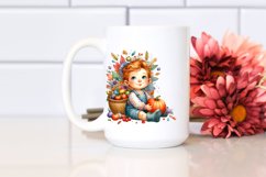 Quirky Baby with Autumn Vegetables | Clipart Product Image 2