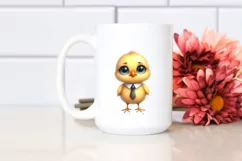 Watercolor Funny Baby Chick|Clipart Product Image 2