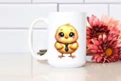 Watercolor Funny Baby Chick|Clipart Product Image 2