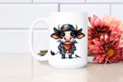 Watercolor Cow | Big Eyes | Hat Bandana | Raincoat Product Image 2