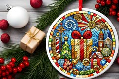 Round Christmas Ornament Sublimation|Clipart Product Image 2