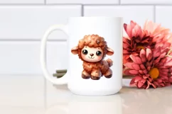Smiling Cute Baby Old Plush Lamb | Sublimation | Clipart Product Image 2