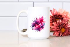 Colorful Magenta Watercolor Splash | Clipart Product Image 2