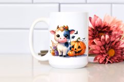 Vibrant Baby Cow Halloween Clipart Product Image 2