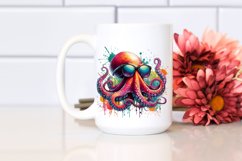 Quirky Colorful Octopus with Sunglasses | Clipart Product Image 2
