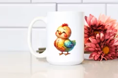 Smiling Cute Baby Old Plush Chicken | Sublimation | Clipart Product Image 2