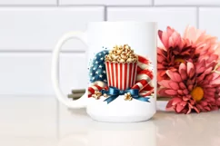 Vintage Dirty Popcorn Ribbons Clipart Product Image 2