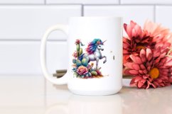 Colorful Baby Unicorn in Desert Scene PNG Product Image 2