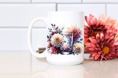 Vibrant Filled with Large Chrysanthemum Clipart Product Image 2