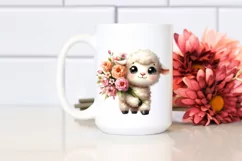 Watercolor Baby Lamb Large Flower Product Image 2