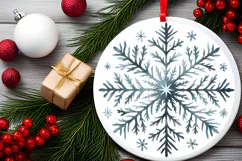 Round Christmass Ornament PNG Product Image 2