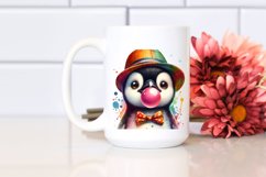 Quirky Colorful Penguin with Hat | Clipart Product Image 2