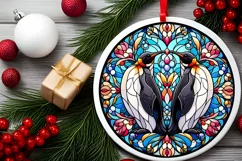 Round Christmas Ornament Sublimation|Clipart Product Image 1