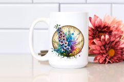 Stained Delphinium Wood Watercolor Product Image 2