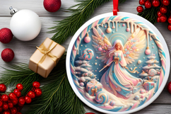 Round Christmass Ornament PNG Product Image 2