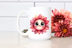 Funny Baby Face Expressive Flower PNG Product Image 2
