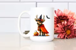 Cute Baby Elk Halloween in Style | Sublimation Clipart Product Image 2