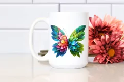 Abstract Vibrant Butterfly Made of , PNG Product Image 2