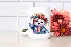 Cute Baby Bear with Cool Haircut PNG Product Image 2