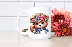 Cute Baby Bear with Cool Haircut PNG Product Image 2