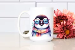 Whimsical Penguin Portrait with Sunglasses | Clipart Product Image 2