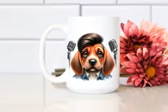 Funny Baby Bloodhound Pop Singer | Sublimation Clipart Product Image 2