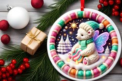 Round Christmas Ornament Sublimation|Clipart Product Image 1