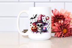 Watercolor Haloween SKULL|Clipart Product Image 2