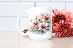 Colorful Splash, Glossy Flowers | Clipart Product Image 2