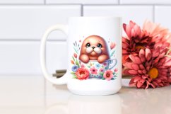 Sweet Baby Walrus in Tea Cup | Clipart Product Image 2