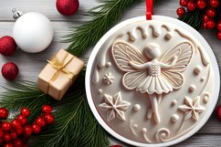 Round Christmas Ornament Sublimation|Clipart Product Image 1