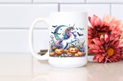 Vibrant Halloween Unicorn Clipart Product Image 2