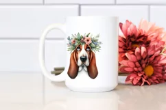 Watercolor Basset Hound Clipart Product Image 2