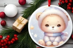Cute Pastel Christmas Lion PNG Product Image 2