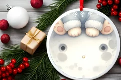 Cute Pastel Christmas Lion PNG Product Image 2
