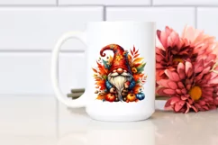 Detailed Vibrant Autumn Gnome PNG Product Image 2