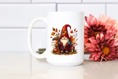 Detailed Autumn Gnome PNG Product Image 2