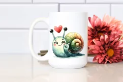 Cute Snail Washed Whimsical Funny | Sublimation | Clipart Product Image 2