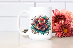 Wooden Stained Begonia Abstract Wooden | Sublimation | Product Image 2
