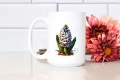 Wooden Stained Hyacinth Sticker Clipart Product Image 2