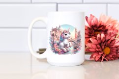 Colorful Baby Unicorn Italian Street PNG Product Image 2